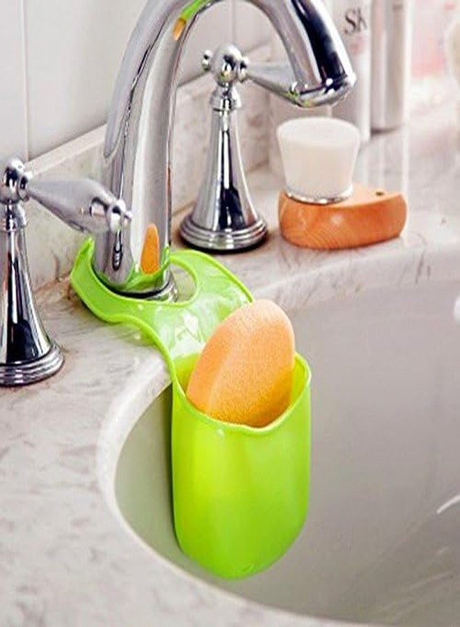 Pindia Convenient Sponge Holder Sink Holder Soap Dish Clean & Dry Soap Holder Kitchen Gadget Organizer - Image 2